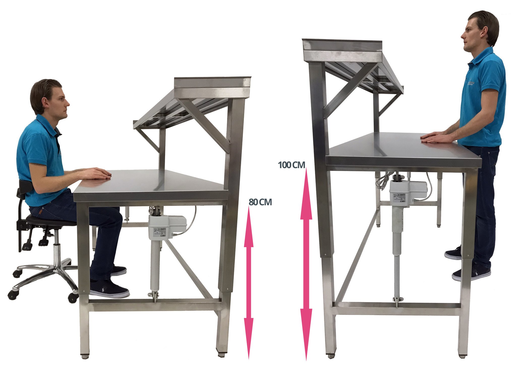 hoogte werkbank