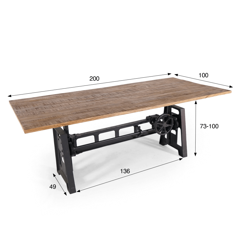 tafel verstelbaar hoogte
